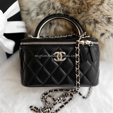 green chanel vanity bag|chanel vanity bag with handle.